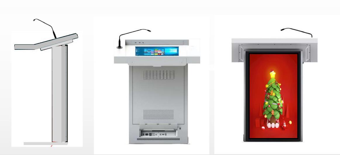 22-32, 22-43 inch standing interactive combination lectern
Brightness: 1000 nits or custom
Optional system. 
System is USB+SD+HDMI

#digital #digitallectern #advertising #lcdscreen