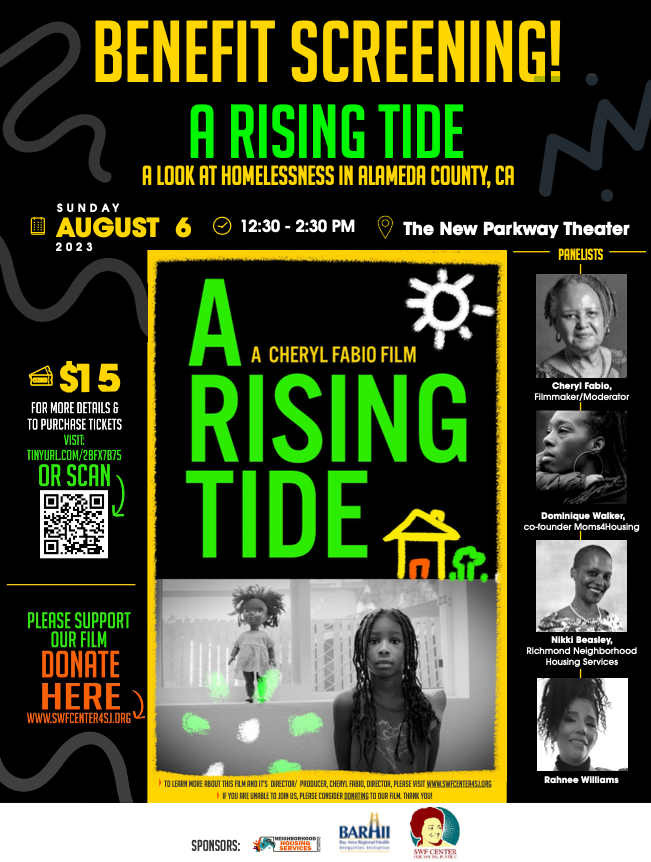 RNHSInc's tweet photo. A RISING TIDE - Oakland's housing struggle for Black Children &amp; Families

This BENEFIT screening opens this SWFCenter film to the public and raises money for our post-production expenses. 

https://t.co/ijNoVgme6B https://t.co/nLeIeFhcxa