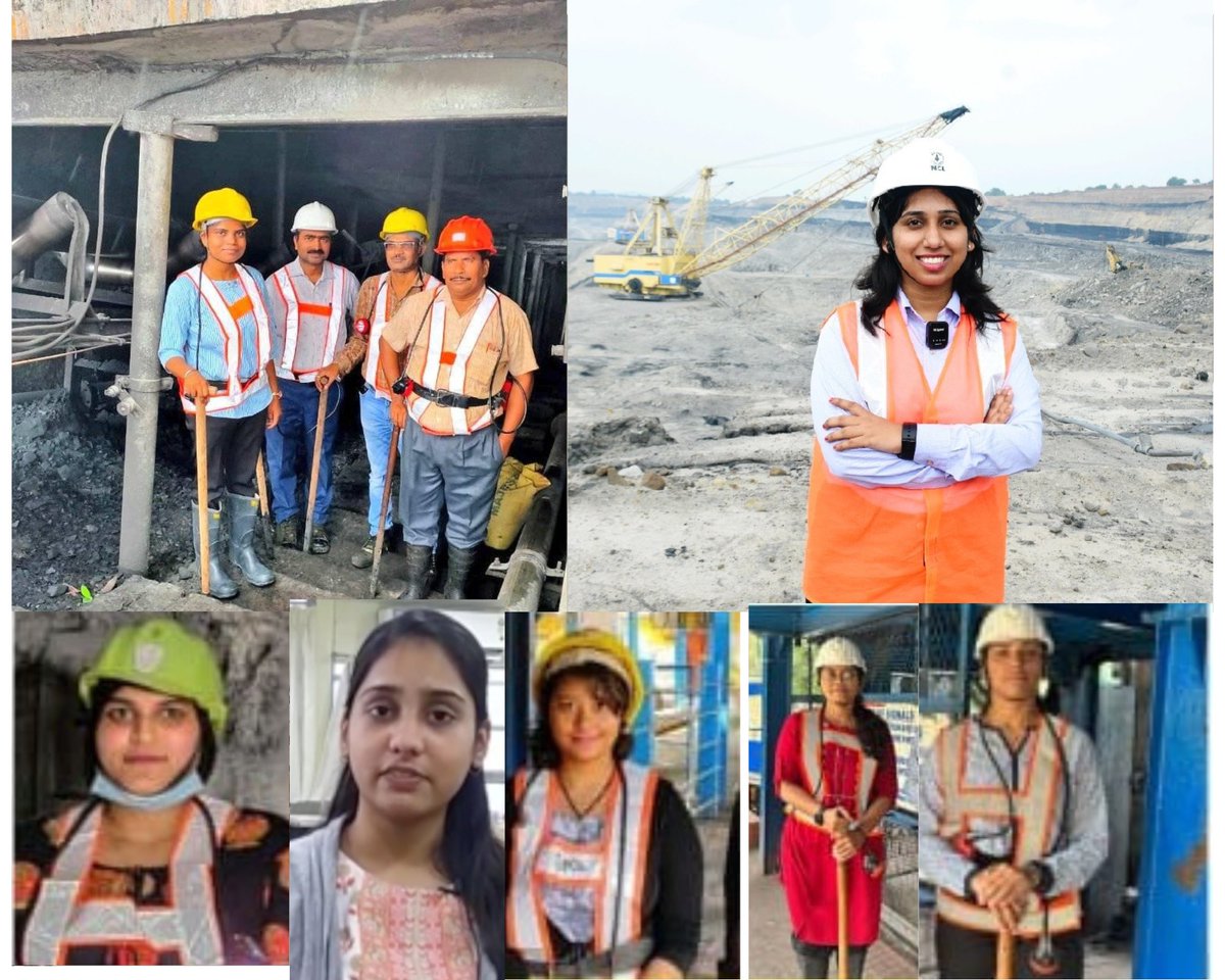 gunjan33's tweet photo. Coal India Limited  is helping to create a more inclusive and supportive work environment for women.

 During the recruitment based on GATE 2022 Score, 12 Female Mining Engineers became part of CIL Team.

Welcome girls... https://t.co/EQO8S46b7q