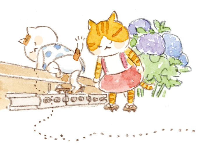 #絵本が読めるハッシュタグ #トラとミケ 