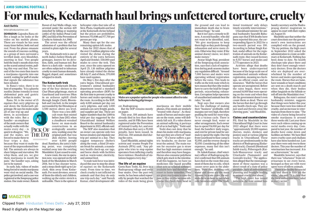 amitbathla5's tweet photo. It is the dark side of #Kedarnath trek that is rarely talked about.
@gauri_maulekhi @ukcmo @BahugunaUK @Anoopnautiyal1 @DmRudraprayag https://t.co/VZjA6SRlWh
