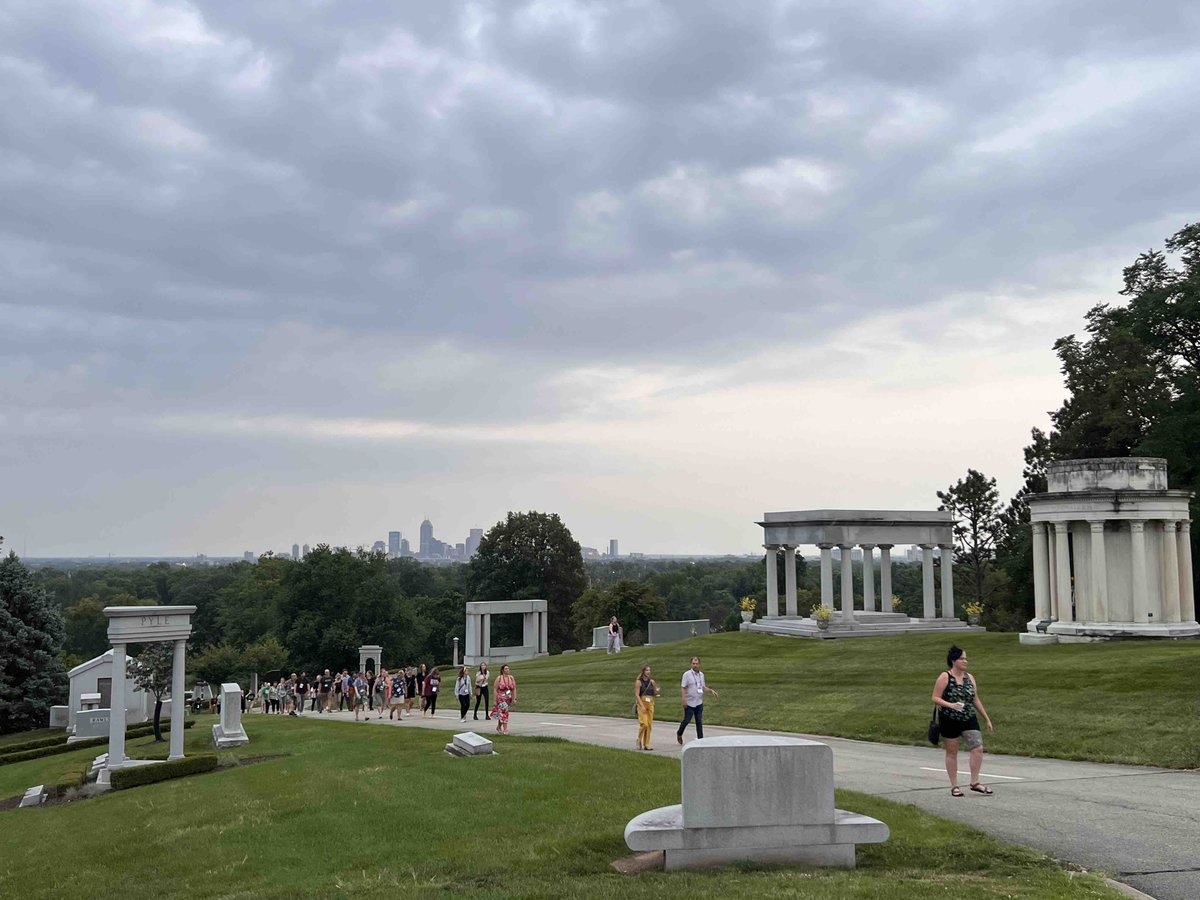 MidWestMuseums's tweet photo. AND we made it to the top of The Crown! What a view - and what a crew! #ProudMuseumPeople #BrakingPoint #AMM_2023 #IndianaMuseums https://t.co/UuN6ZsVesG