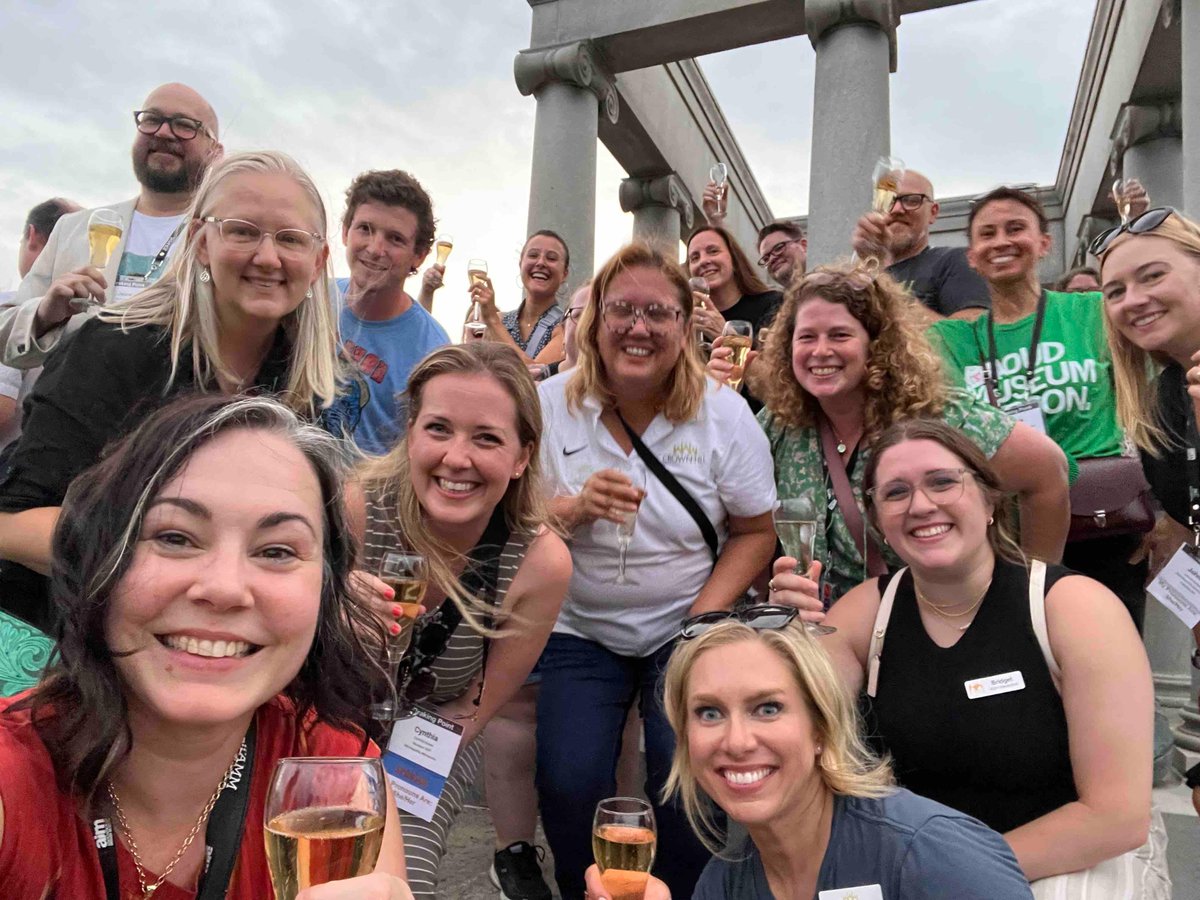 MidWestMuseums's tweet photo. AND we made it to the top of The Crown! What a view - and what a crew! #ProudMuseumPeople #BrakingPoint #AMM_2023 #IndianaMuseums https://t.co/UuN6ZsVesG