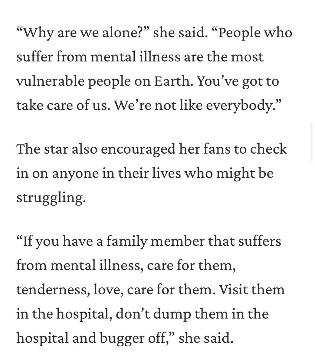 “If you have a family member that suffers from mental illness, care for them” - Sinéad O’Connor May she finally be at peace 🖤