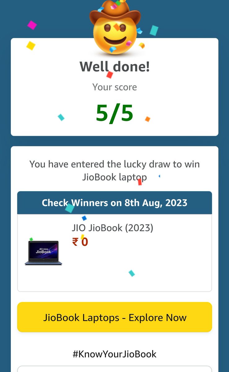 FromSainis's tweet photo. #KnowYourJioBook #IWonOnAmazon https://t.co/FwY388ecI5