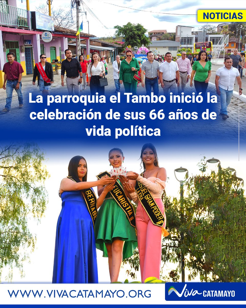 #Catamayo. La parroquia el Tambo inició la celebración sus 66 años de vida política. 

Léalo aquí: bit.ly/3Qi25rQ