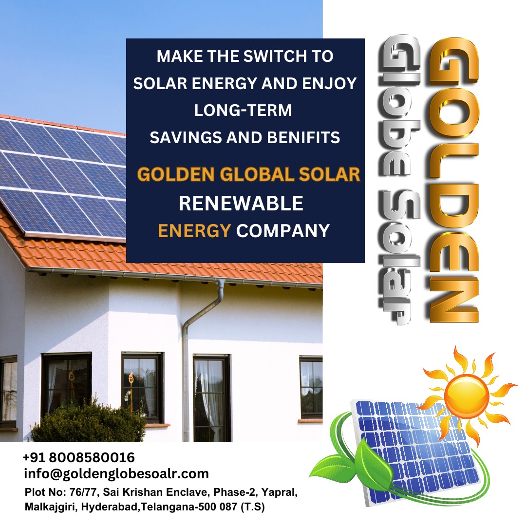 🌞🔋 Make the Switch to Solar Energy with Golden Globe Solar and Embrace Long-Term Savings! 🏠💰

#GoldenGlobeSolar #SolarEnergy #SustainableFuture #CleanEnergyRevolution #LongTermSavings #RenewableEnergy #EcoFriendlyLiving #InvestInSolar #EnergyIndependence #GoGreen #SolarPower