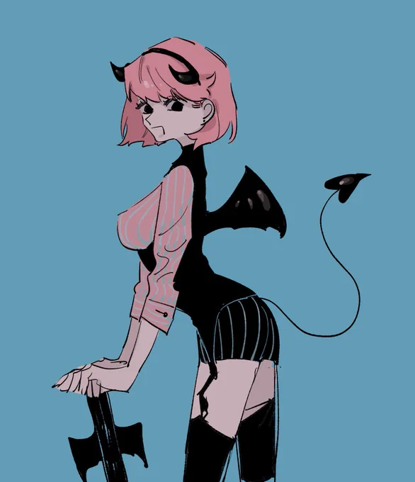 ブルーピンク悪魔ちゃん 