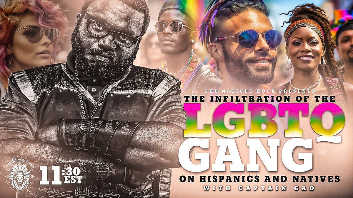 iuiccincinnati's tweet photo. TUNE IN TONIGHT AFTER #THEPOWERHOURPLUS FOR THE #NATIVESHOUR. #CaptainGad will be exposing the evil LGBT agenda being pushed on #NativeAmericans & #Hispanics.
#LIKE, #SHARE, & #SUBSCRIBE TO#IUICDENVER on #YOUTUBE TODAY!!!
https://t.co/mAXNF0tBVC https://t.co/yD4aBEORDz