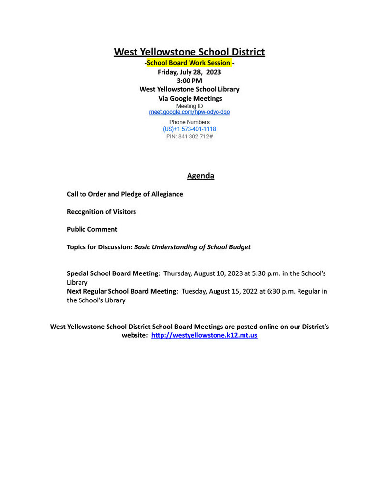 School Board Work Session wolverine.life/article/118118…