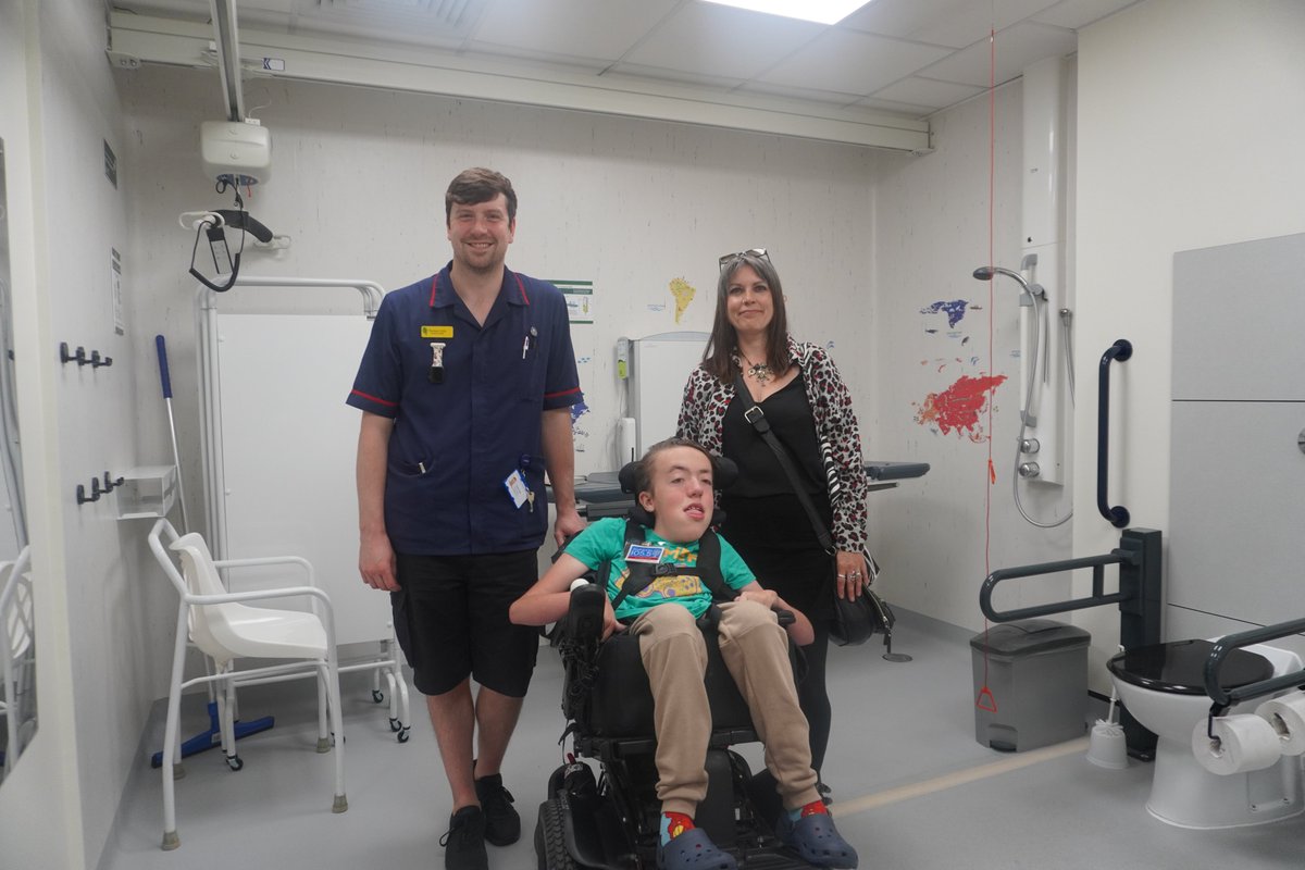 We are so pleased to announce the opening of a brand new Changing Places Facility on our Children's Unit.

The facility has a hoist, a changing bed, a height adjustable sink and braille on the signage.

Thank you to everyone who joined us this week for the opening.