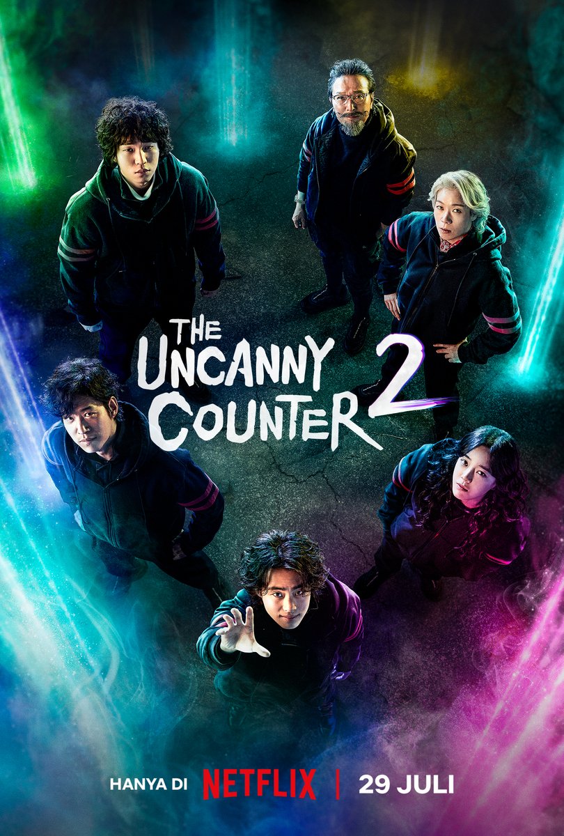 NetflixID's tweet photo. Siap ketemu lagi sama geng pemburu roh jahat? Karena The Uncanny Counter Season 2 BESOK TAYANG! https://t.co/Z2WU2MKHUw