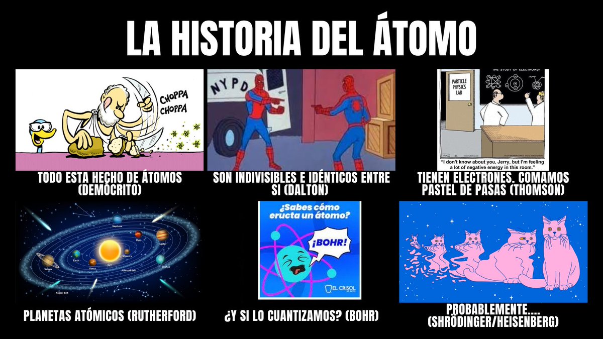 La #ciencia es bella, pero la mayor expresión de #Belleza , por encima de todas las cosas, es la historia del #átomo

#CienciaenMemes <a href="/CSICCat/">CSIC en Catalunya</a>