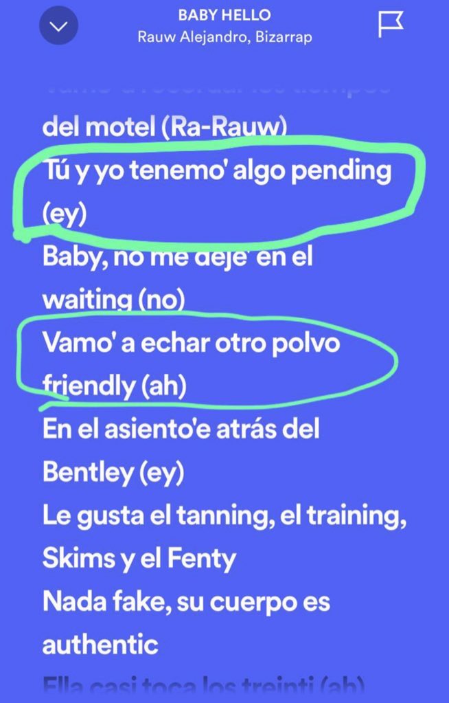 No soy mucho de estos temas pero estaba escuchando esta canción y 100% habla de que Rauw la está engañando con otra