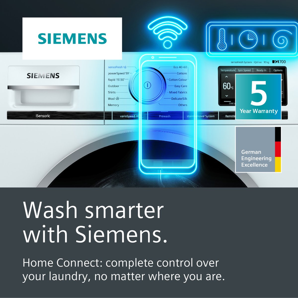 WhitakersOS's tweet photo. Tired of drying your clothes but don’t have the space for a tumble dryer?
Why not combine a washing machine and a tumble dryer into one appliance with NEFF washer dryers?
Loaded with features that take all the hard work out of laundry.
#NEFFPassion #NEFFTips #WasherDryer https://t.co/jdXT7yfA3v