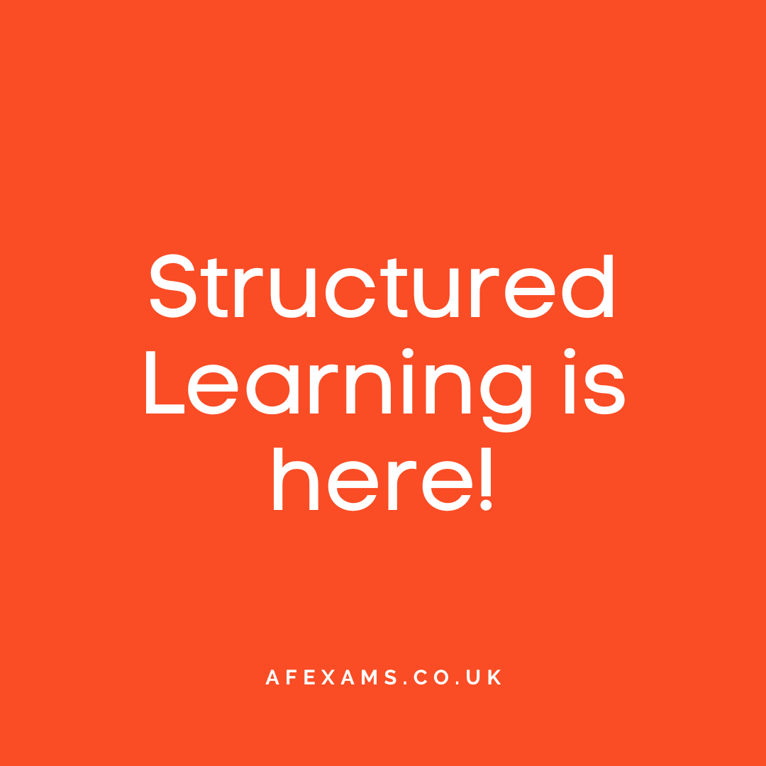 AF_Exams's tweet photo. Have you heard about our Structured Learning? 🤔 

It's perfect for those who prefer a more structured approach to their revision for exam prep. Message us today for more info!

#R0exams #AFexams #financialservices #charteredfinancialplanner #charteredstatus #structuredlearning https://t.co/W8MwH9qYsT