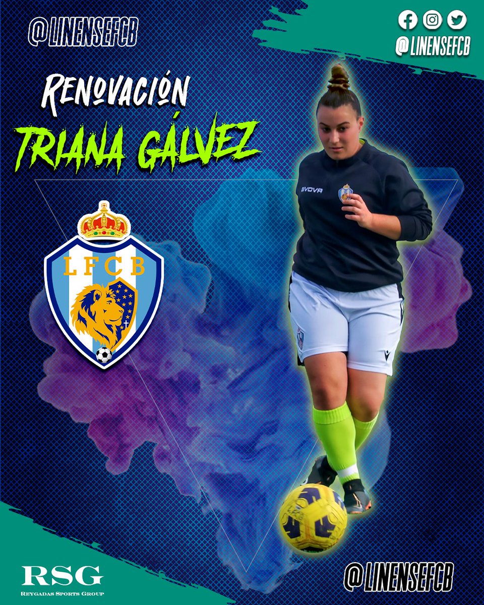linensefcb's tweet photo. 📣✍️ ¡Renovación estelar! 🎉 Triana Gálvez continúa con nosotros, su experiencia y calidad son claves para lograr nuestros objetivos. ¡Vamos con todo, Triana! 💪⚽️ #Renovación #TrianaGálvez #Experiencia #Calidad #FutbolFemenino #LinenseFCB #ObjetivosAlcanzables @linensefcb https://t.co/NLmAv1Ky8U