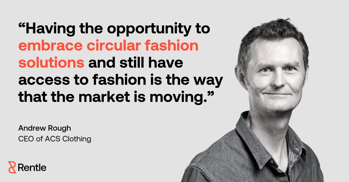 👉  For more industry insights on how the #circulareconomy is impacting #rental &amp; renewal operation sector in the #apparelindustry, visit our #RentleTalks interview with Andrew Rough from ACS Clothing at hubs.ly/Q01XTPxq0 

 #FashionSustainability