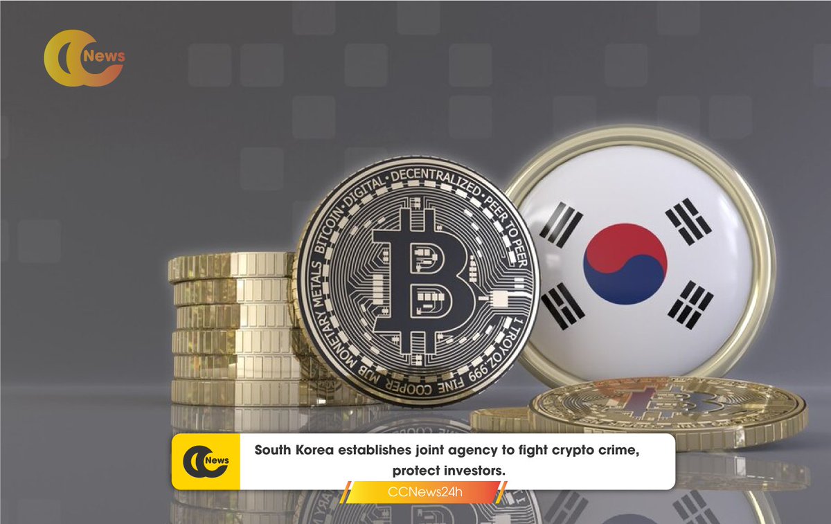 CCNews24h's tweet photo. Korea establishes joint agency to fight crypto crimes, protects investors Launches joint investigation center with 30 investigators from 7 government agencies. The new law imposes severe penalties for illegal activity involving virtual assets. The use of Entity Identifiers helps to increase transparency in the virtual asset market. This is aimed at reducing crime rates and improving cross-border payments.

#ccnews24h #cryptocurrency
