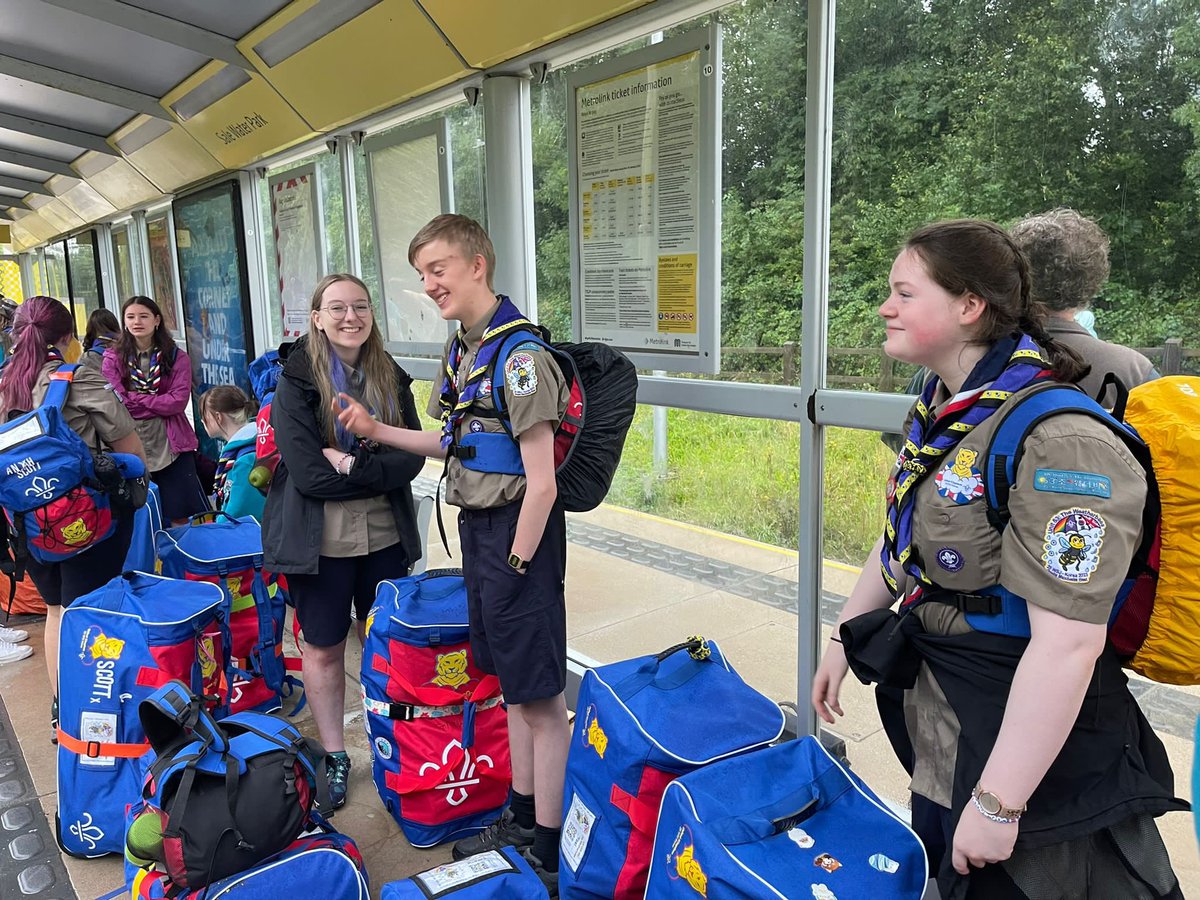 GMWScouts's tweet photo. And they’re off! @Unit53_25thWSJ are at @manairport ready for their first part of their journey to South Korea. We hope they have the most amazing time at the 25th World Scout Jamboree 2023 as part of the @UKContingent 🐯 ✈️ 🇰🇷 

#UK25WSJ #DreamWild #DrawYourDream https://t.co/XXQwuDDjyn