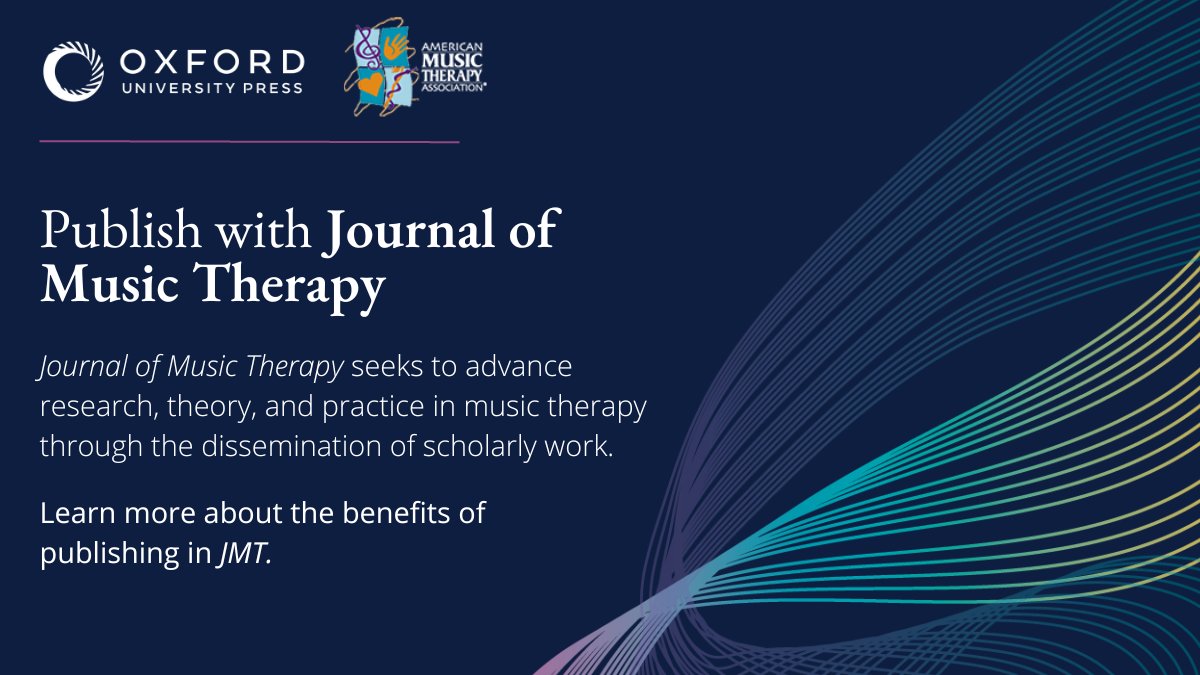 #WCMT23 attendees: with a CiteScore of 3.4 and a 1.9 Impact Factor, Journal of Music Therapy is the perfect home for your research articles advancing the science and practice of #musictherapy. Learn more: bit.ly/43HQN35 @AMTAInc @AmtaResearch