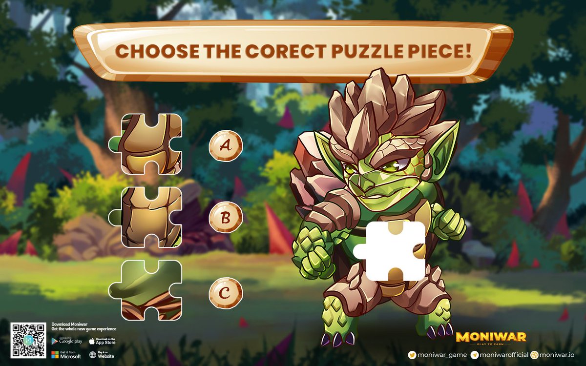 Can you guess the correct answer❓ Choose & comment which answer you think is the right one👀 🌟 Don't hesitate any longer, download and experience it right now to become a master and conquer the wonders in the world of the game #Moniwar! 👉 playtoearn.moniwar.io