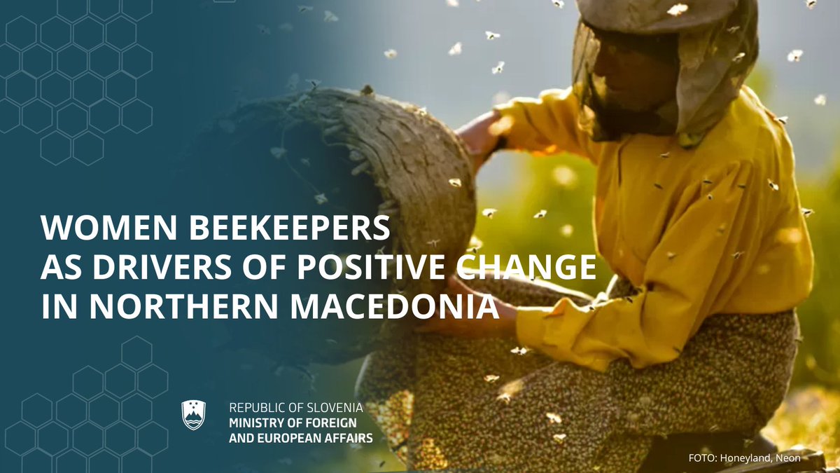 Conditions in North Macedonia are favourable for beekeping, traditionally a male occupation. Through a 3-year project supported by <a href="/MZEZ_RS/">MFEA Slovenia</a>, <a href="/AdraSlovenija/">Adra Slovenija</a> will provide training in organic beekeping for 50 women in 🇲🇰 and thus empower them to become more economically independent.