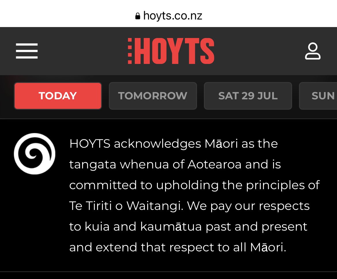 daniel_haines's tweet photo. Just noticed @HoytsNZ has added an acknowledged to Māori and te Tiriti on their website. Feels a little Australian but I’m totally here for it. Keen to hear how their breathing life into their acknowledgment. https://t.co/mdiwj65GPd