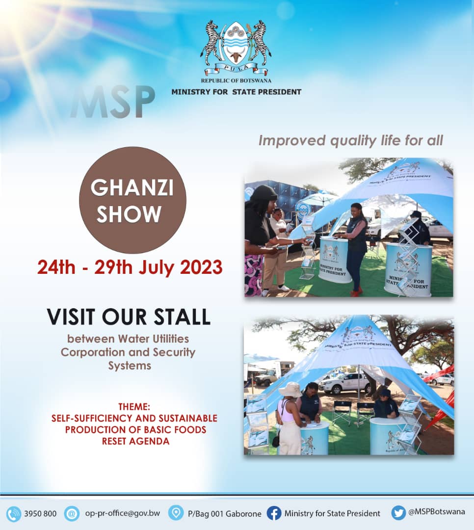 Ministry for State President Botswana tweet media
