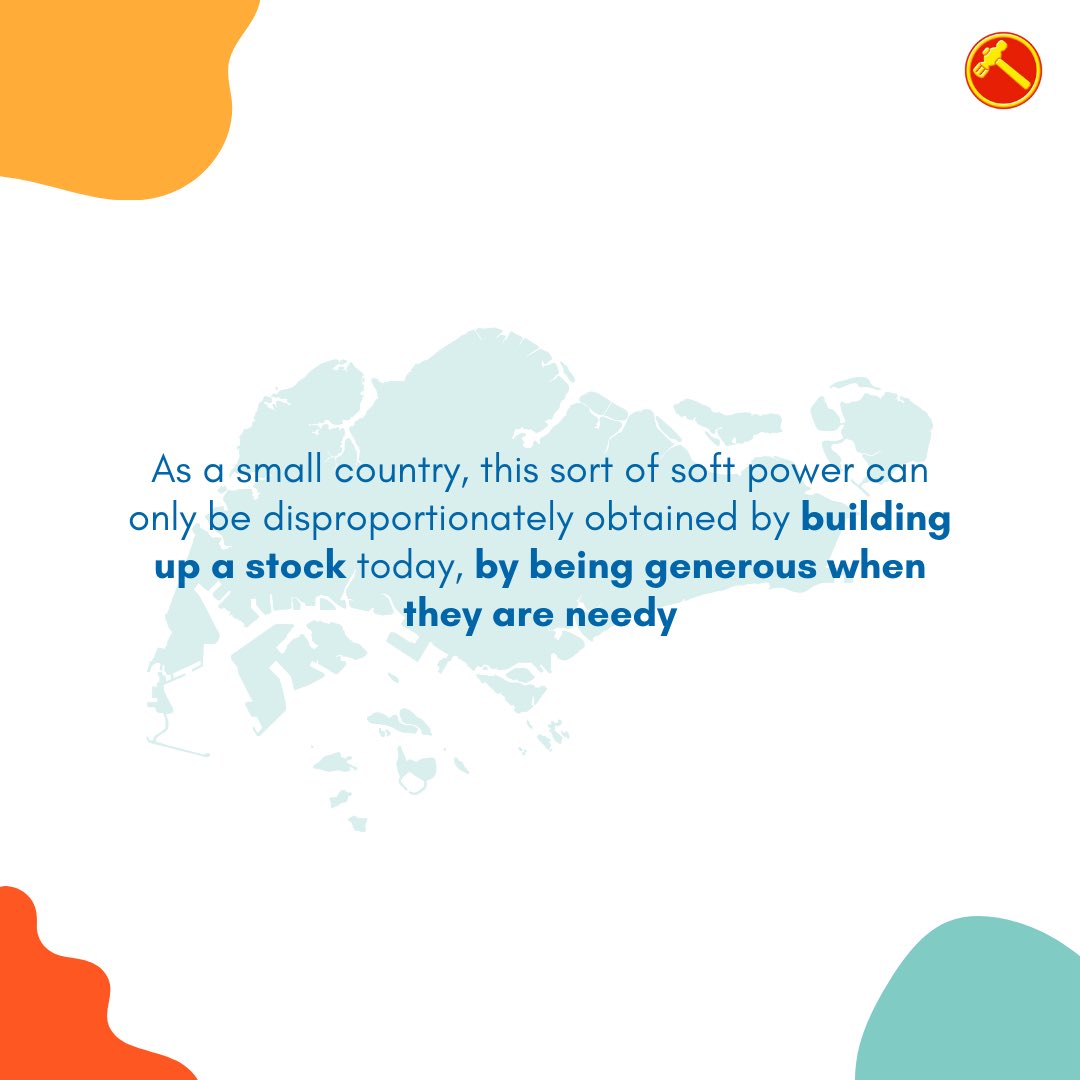 jamuslim's tweet photo. Why not foreign aid? Other small nations have wielded disproportionate soft power by being generous. We can do the same, build our global social capital, and beget much goodwill as a result. #makingyourvotecount (n/n) https://t.co/rc5zyhobFC