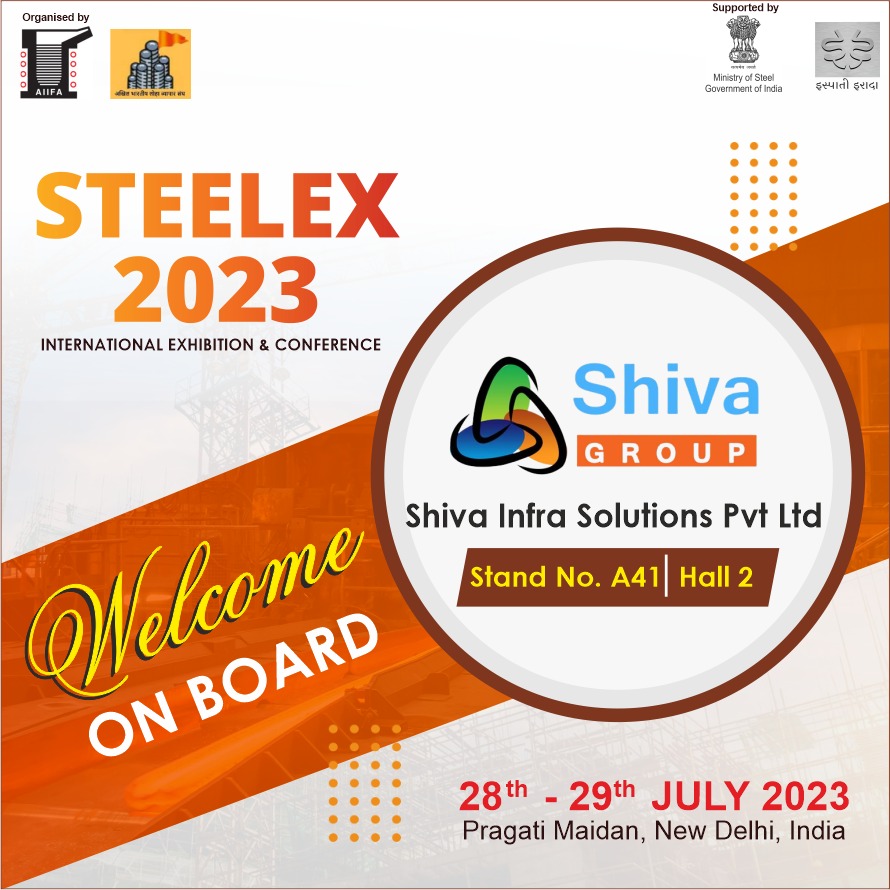 shivaGroup2's tweet image. Reminder: Experience innovative solutions at Shiva Group&apos;s stall, Stand A41 &amp;amp; Hall 02, Pragati Maidan, during Steelex 2023 International Exhibition &amp;amp; Conference on 28th &amp;amp; 29th July, 10 AM - 6 PM. Join us to witness cutting-edge offerings. #SISPL #PEB #Trending #Event #shivagroup