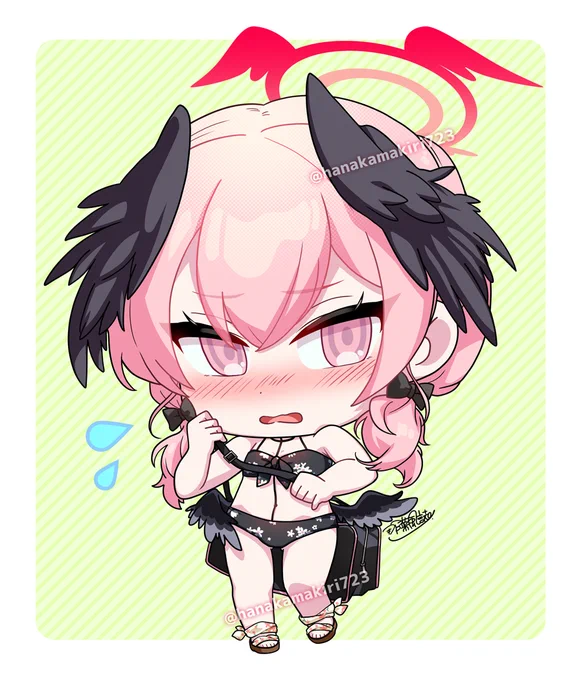 #みんなでデフォルメ絵をあげて幸せな気分になろう最近ピンク系?描いてるの多いかも!デフォルメ絵は幸せな気分になるよぉー!!!! 