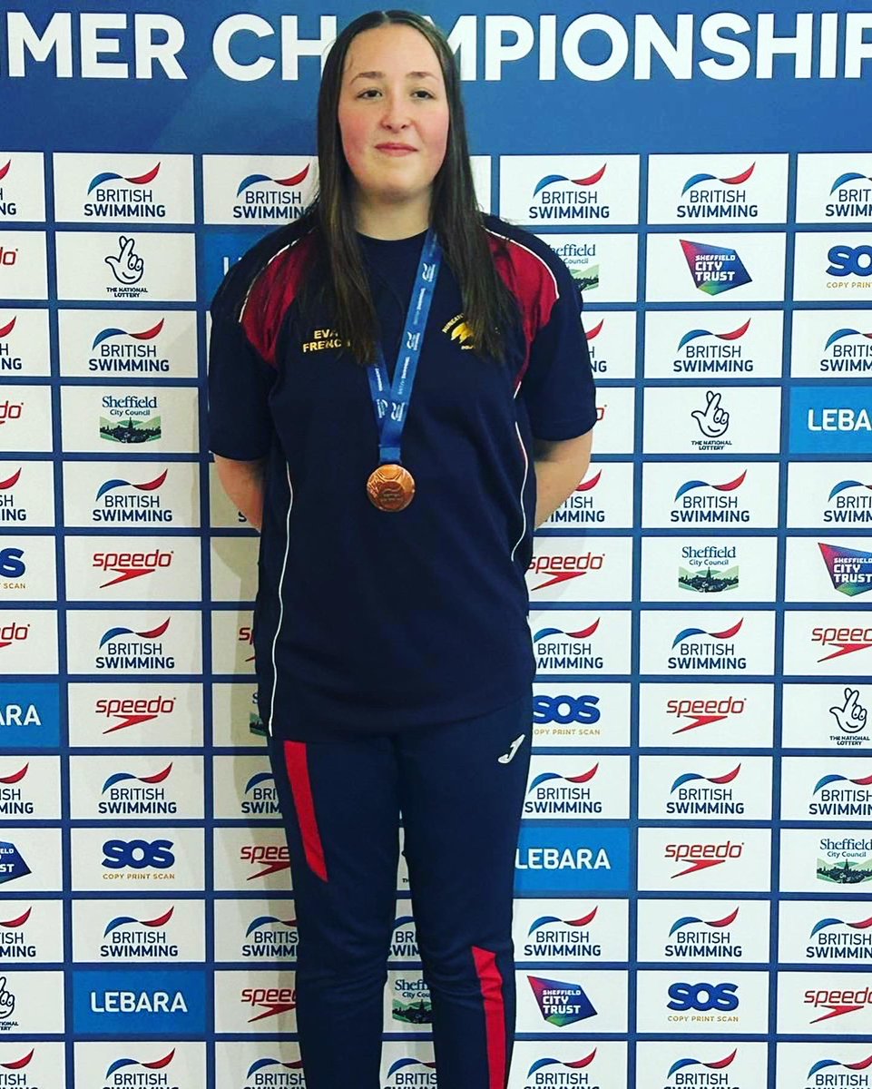 ⭐️Eva French wins Bronze🥉
What an achievement! Last night our Eva won Bronze in the 50m Freestyle multi classification at the British Summer Championships. 

We are all so excited! Well done Eva! 💪💪💪💪🐬
#britishswimmingchampionships