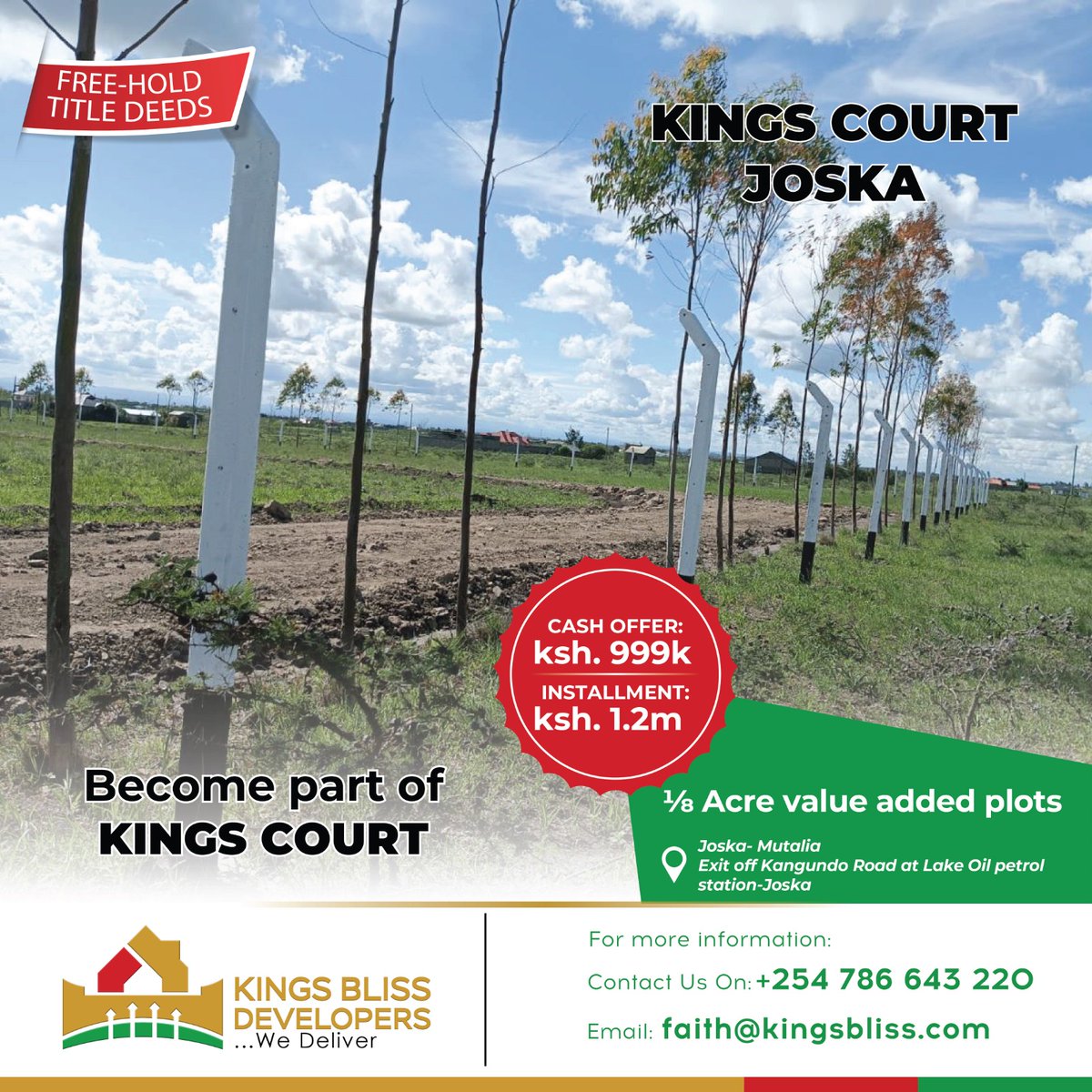 osterix_realty's tweet photo. To us, Home isn't a place, it's a feeling. 

CALL/SMS: 0786 643220 for more information.

Ecitizen
Citizen Tv
Willy Mutunga
#plotsforsale #landforsaleinkenya #realestatelife #realestategoals #affordableplots #affordableplotsinruiru #joskaplots #kisajuplots #realtorlife #Worldcoin https://t.co/TNN3hISk4J