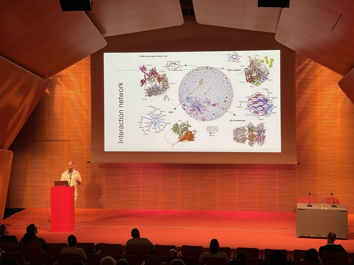 A bit behind on my tweets, but wanted to recognise the pivotal efforts that <a href="/arneelof/">Arne Elofsson @arneelof.bsky.social</a> and his group is doing to structurally resolve the human protein interaction network! What a great talk. I am eagerly looking forward to hearing more developments on this front. #ISMBECCB2023
