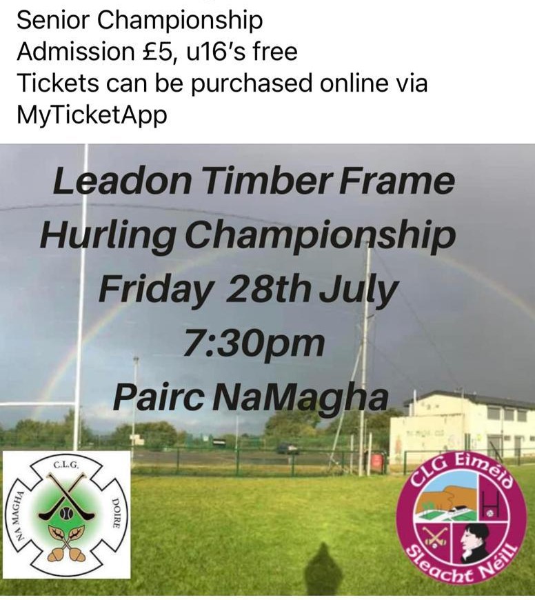 Let's get out and support the lads Friday night.