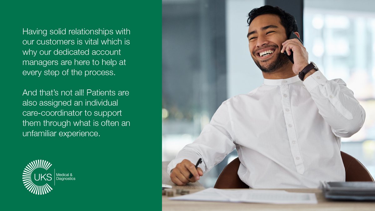 UKSMedical's tweet photo. Having solid relationships with our customers is vital which is why our dedicated account managers are here to help at every step of the process. 

#UKS #MedicalAndDiagnostics #TreatmentProvider https://t.co/fkZrAFqaZa