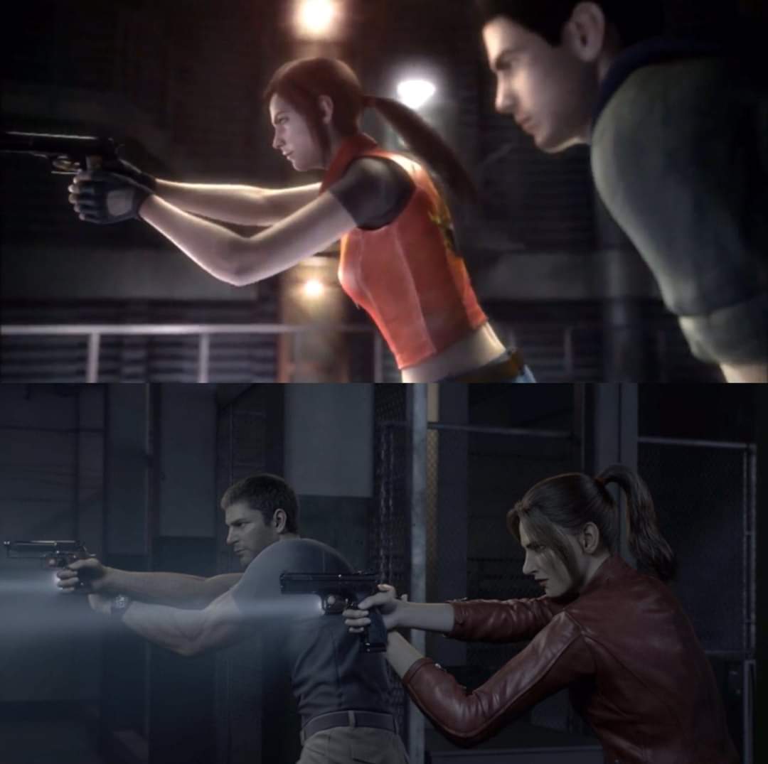 LunaGam3rx's tweet photo. Los hermanos Redfield #Redfields #REBHFun https://t.co/Z7lzAOLE2P