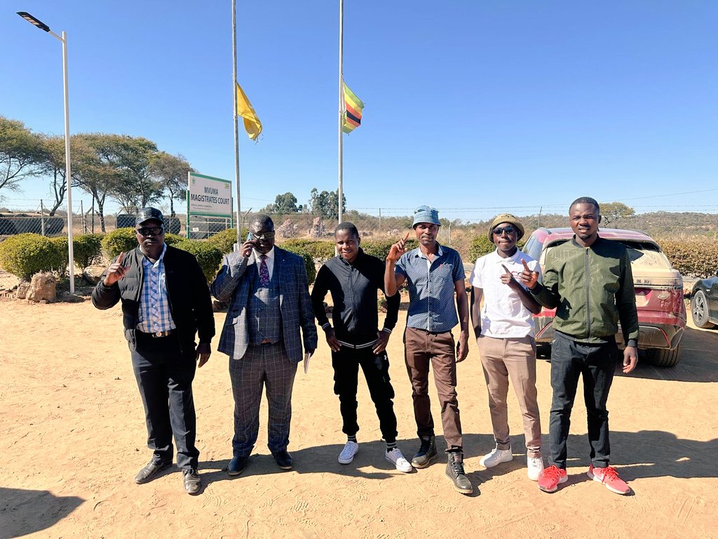 The case of the #Chirumanzu6. ( Hon Cheza, Tinashe Moyo, Tanyaradzwa Marimbe, Elias Madhuveko, Chris Mutoboni and Alex Gamuchirai). The trial date has been set for 28 August 2023. The accused are innocent. Justice delayed is justice denied. @CCCZimbabwe @ChangeRadioZW @CccNap