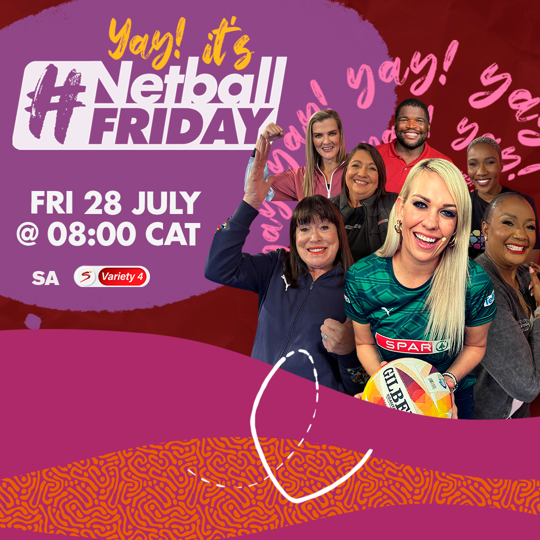 SuperSportTV's tweet photo. Yay! It's #NetballFriday kicks off early tomorrow as the #NWC2023 gets underway! 💥
📺 SS Variety 4 | 8am https://t.co/c4Dy3BJ02t