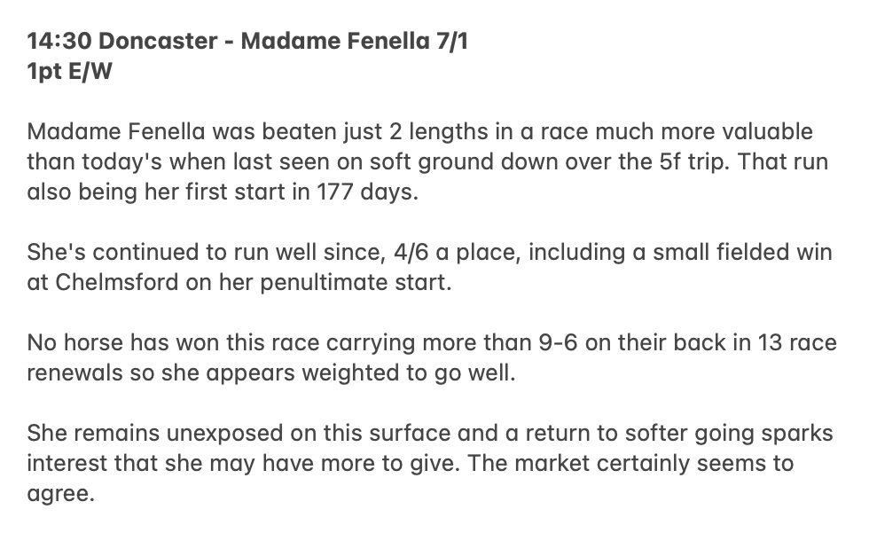 🏇🏼 Tommy's Tips tweet media