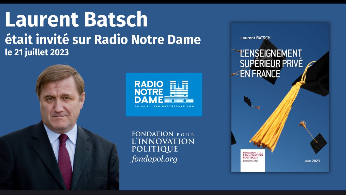 Fondapol's tweet image. 📻@BatschLaurent était l&apos;invité de @LouisDaufresne sur @radionotredame pour revenir sur son étude @Fondapol, &quot;L&apos;enseignement supérieur privé en France&quot;
👉(Ré)écoutez l&apos;émission: urlr.me/5JYQy
📝L&apos;étude @Fondapol: urlz.fr/mq5H