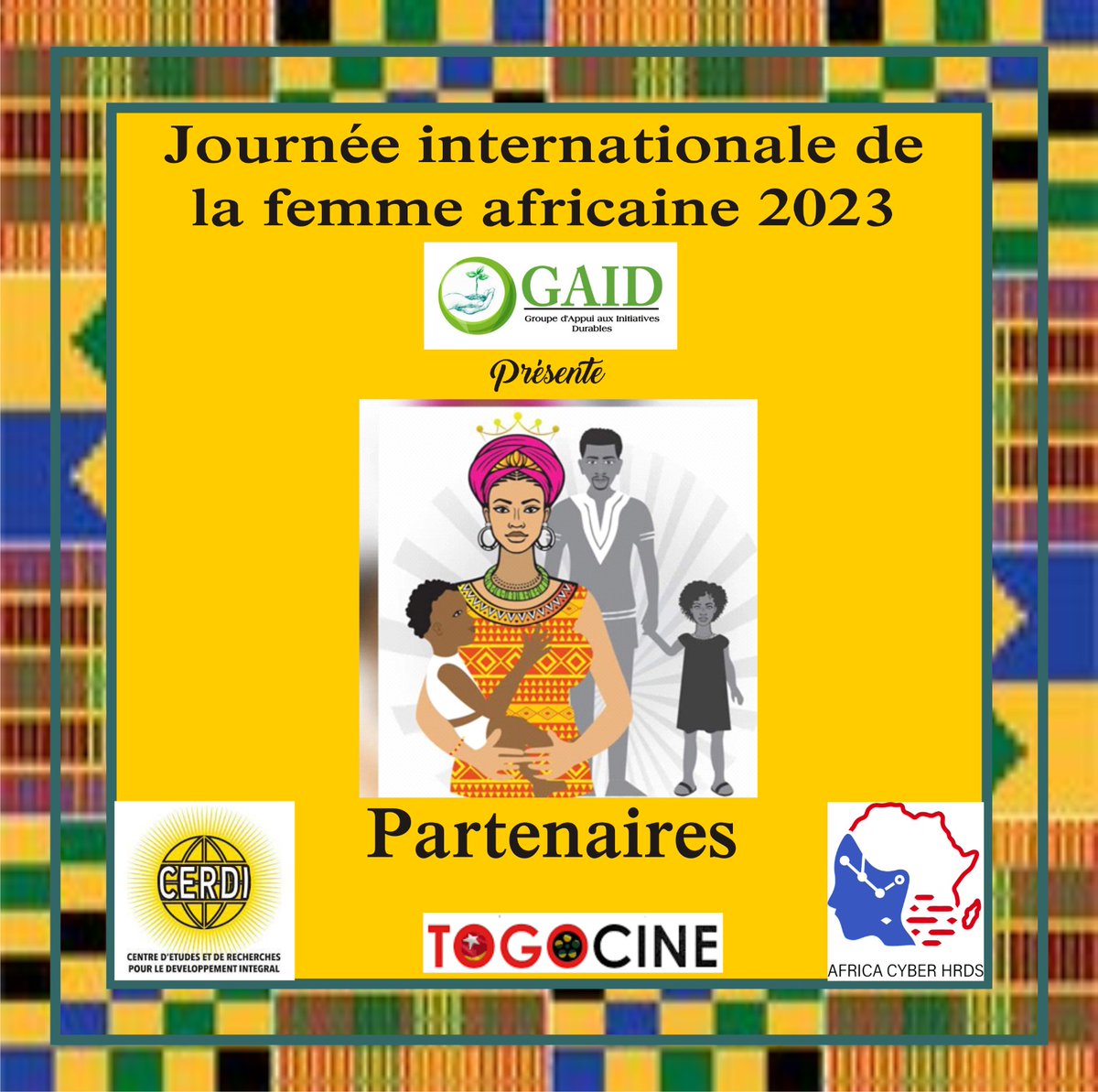 #TgTwittos: Venez découvrir Adjino dans le cadre de la journée internationale de la femme africaine 2023.#JIFA2023 
#InfosDroitsTV #Africa 
#GaidTogo 
#cerditogo 
#AfricaCyberHrds