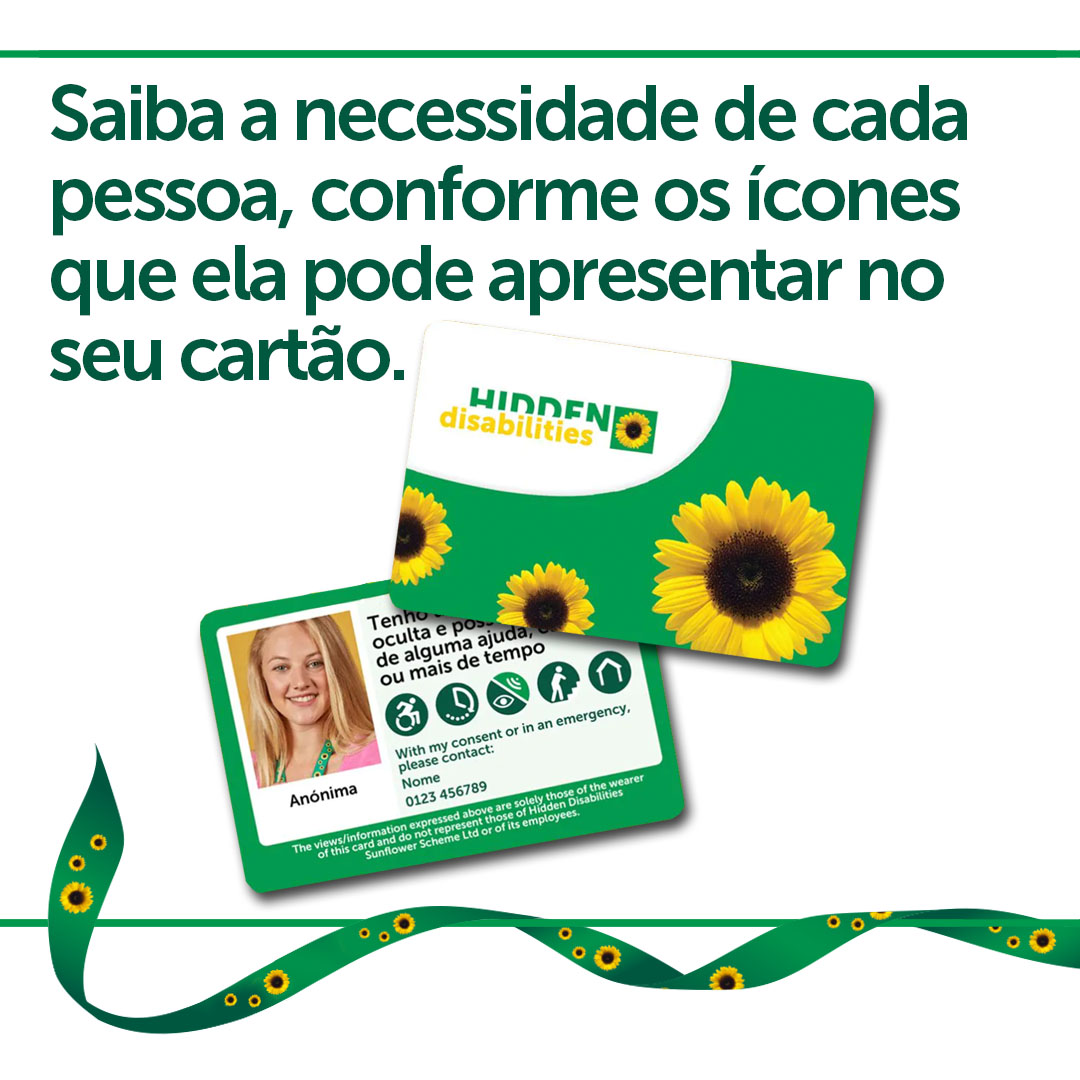 Hdsunflower_br's tweet photo. 🌻Símbolos do Cordão de Girassol. Saiba a necessidade de cada pessoa, conforme os ícones que ela pode apresentar no cartão. Juntos, somos mais fortes! 🌻💚 #CordaoGirassol #DeficienciasOcultas #Inclusao #Diversidade #SejaVistoComGirassol #HiddenDisabilitiesSunflower https://t.co/Z7ip8DOjBR