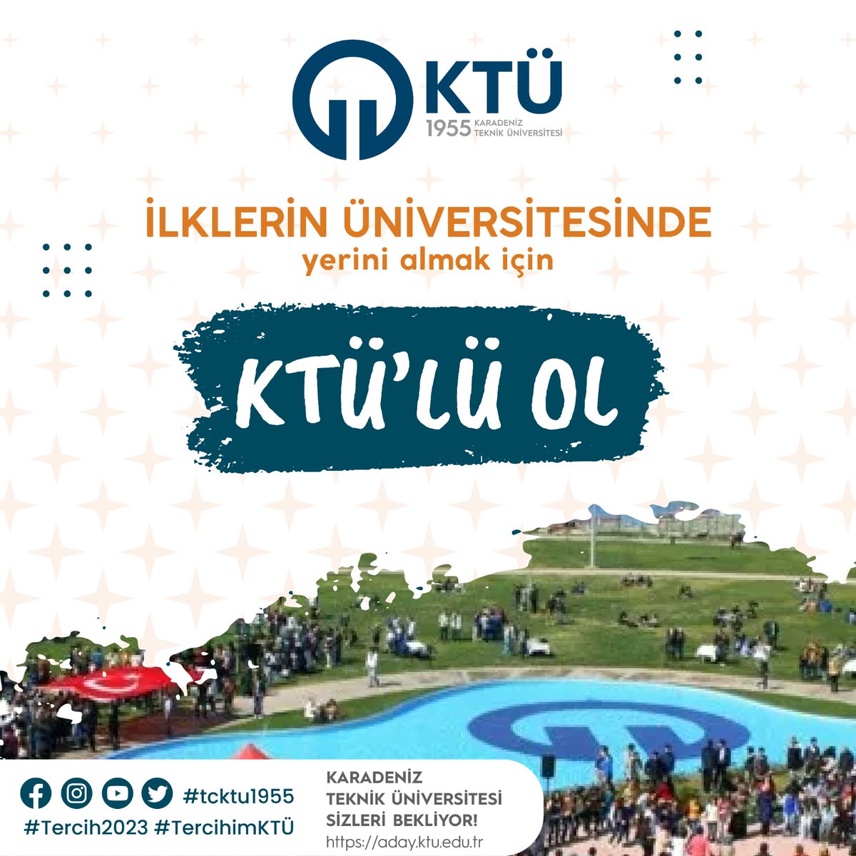 KTÜ'lü olmak bir ayrıcalıktır. 

KTÜ ailemizin bir parçası olmaya HAZIR MISIN?🤩

#Ktü #TercihimKTÜ #Tercih2023