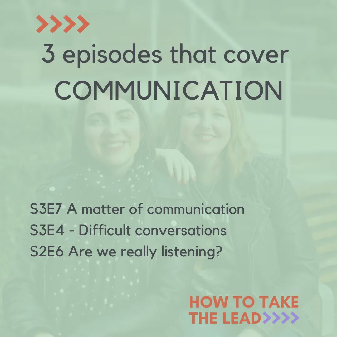 How2TakeTheLead's tweet photo. It's all abut #communication for 3 episodes Thursday this week.

Check out these episodes if you haven't already. And don't forget we would love for you to leave us a rating or review. #LeadershipPodcast 

https://t.co/Txi8baX7x1 https://t.co/mgORL5gH87