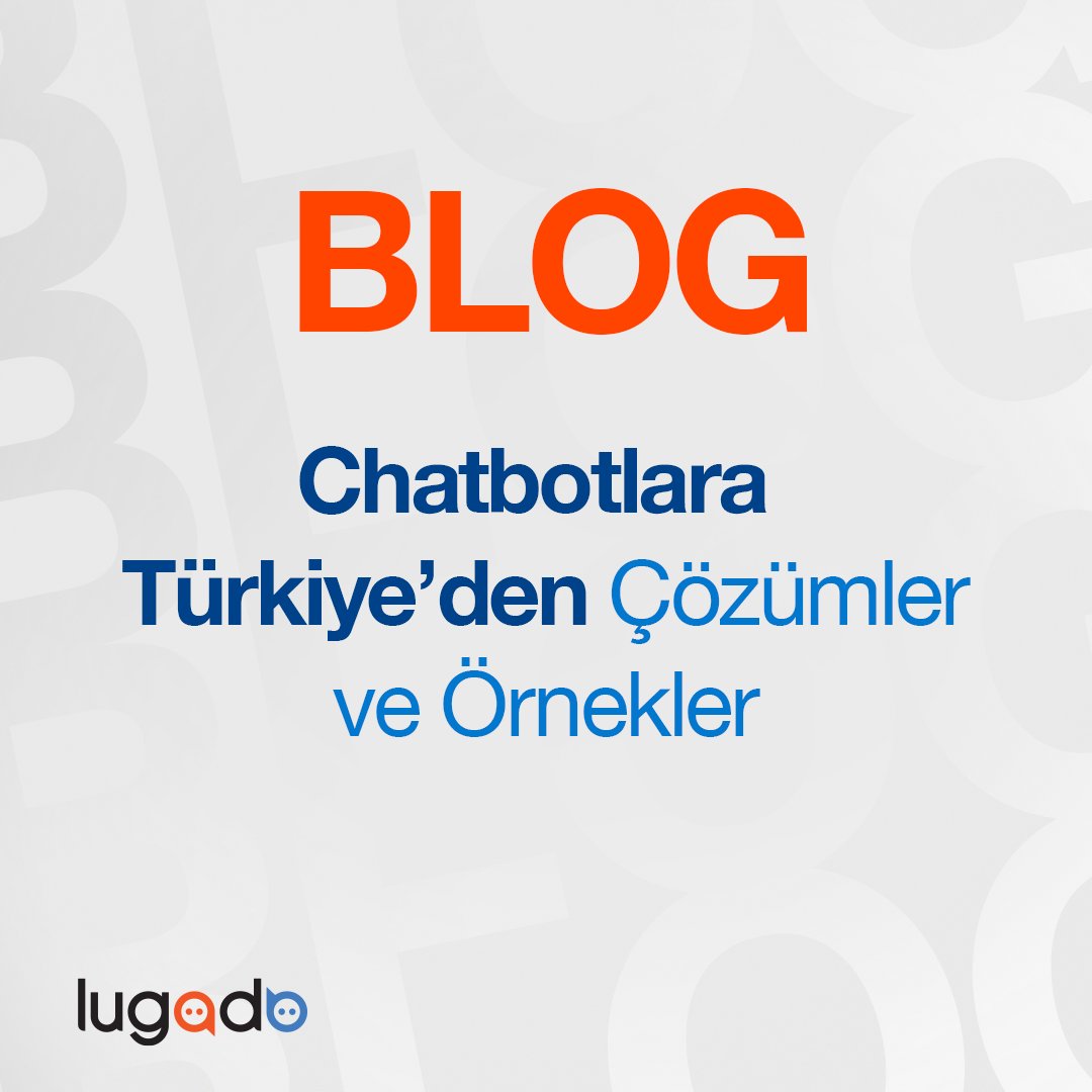 🤖 Yeni Blog yazımız Chatbotlara Türkiye’den Çözümler ve Örnekler 👾

lugado.net/chatbotlara-tu…

#Lugado #Canlıdestek #chatbot #kesintisiziletişim #websitebot #iletişim #humanbot