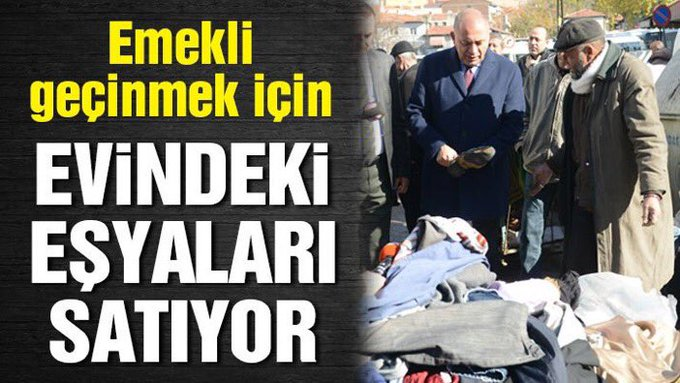 tued_1970's tweet photo. Pazarlar, eşyalarını satan emeklilerle dolu... #EmeklininHayatıÇöktü https://t.co/83OeD7SwBi