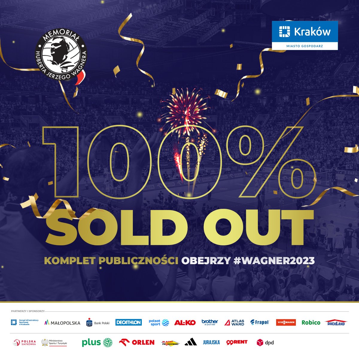 🔥 MAMY TO! 🔥

Wszystkie bilety na #Wagner2023 zostały wyprzedane. ✅ <a href="/TAURONArenaKrk/">TAURON Arena Kraków</a> każdego dnia turnieju wypełni się do ostatniego miejsca! 😍

Do zobaczenia! 👋

<a href="/PolskaSiatkowka/">POLSKA SIATKÓWKA</a> | <a href="/krakow_pl/">Kraków</a> | <a href="/PKOBP/">PKO Bank Polski</a> | <a href="/malopolskaPL/">Małopolska</a> | <a href="/polsatsport/">Polsat Sport</a>