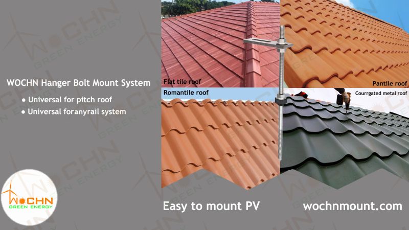 Why is WOCHN HangerBolt popular ⁉
Look at here :

◀No additional holes in the roof cladding
◀Strong wind and snow loading ability
◀Made by stainless, highly anti-rust

Know more: wochnmounting.com

#WOCHN #Solarmountingsystem
#Solar #EasytoMountSystem #solarracking